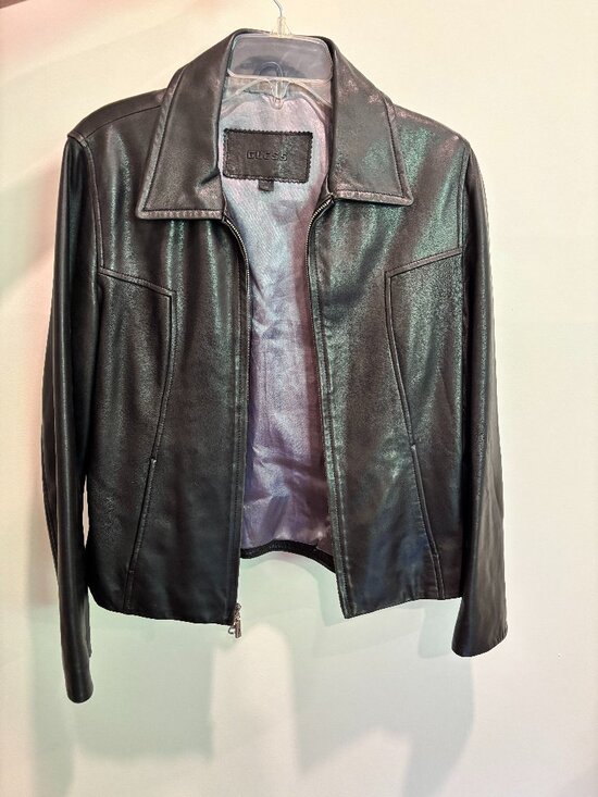 Guess Jackets & Blazers - Guess Classic Genuine Leather Jacket